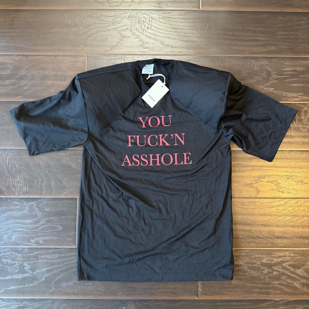 Black 'You ****'n *******' Football Shoulder T-Shirt